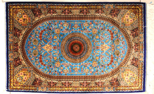 DeLaria Fine Persian Silk Carpet